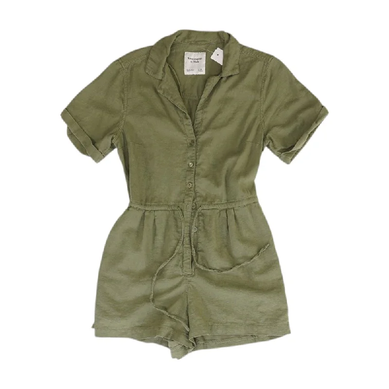 Great Deals Olive Solid Romper