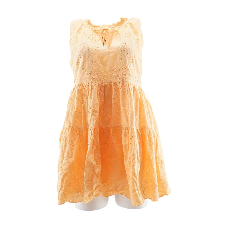 Value Deals Orange Misc Midi Dress
