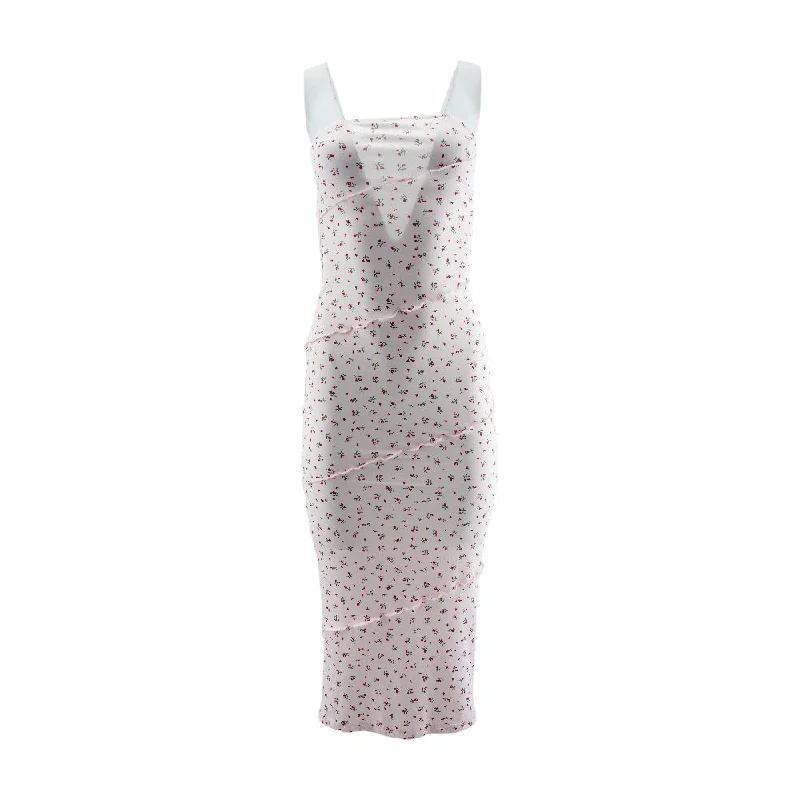 Unmissable Offer Pink Floral Midi Dress