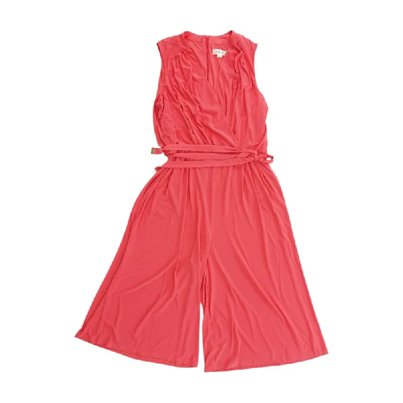 Year-End Sale Pink Solid Jumpsuit