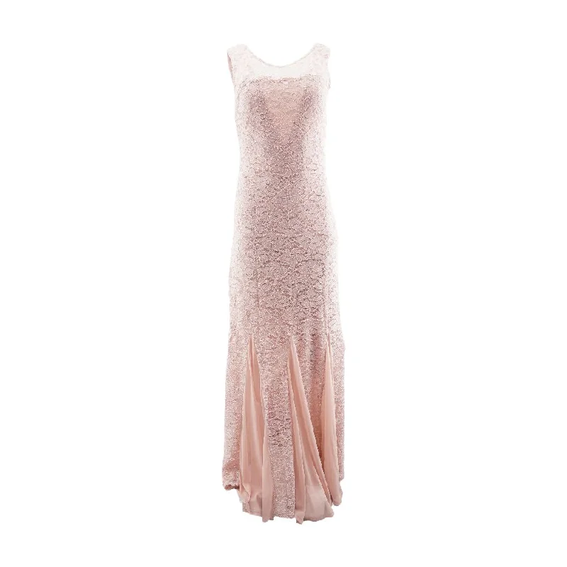 Closeout Sale Pink Solid Maxi Dress