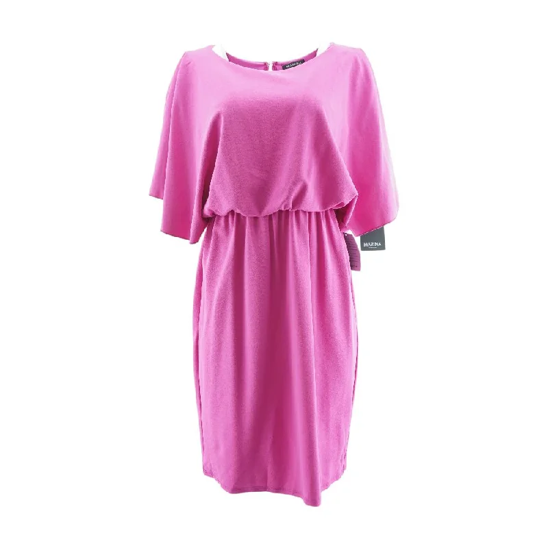 Markdowns Pink Solid Midi Dress