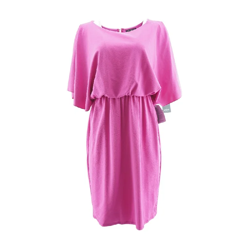 Instant Discount Pink Solid Midi Dress