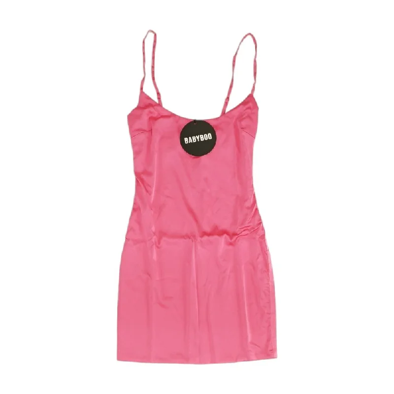 Early Access Pink Solid Mini Dress