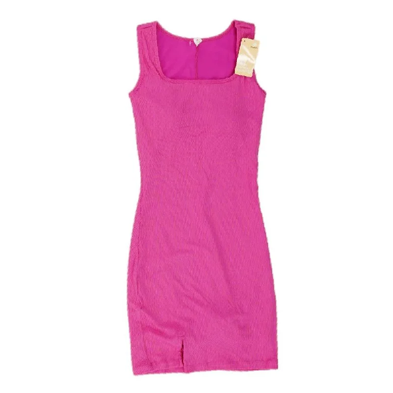 Today’s Deal Pink Solid Mini Dress