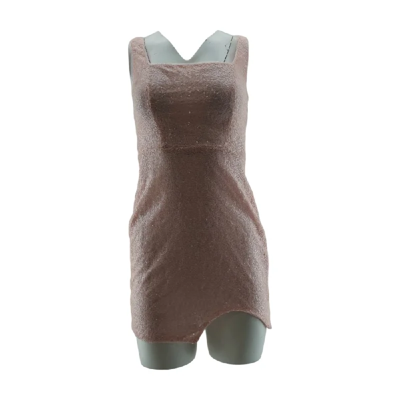 Bargain Blast Pink Solid Mini Dress