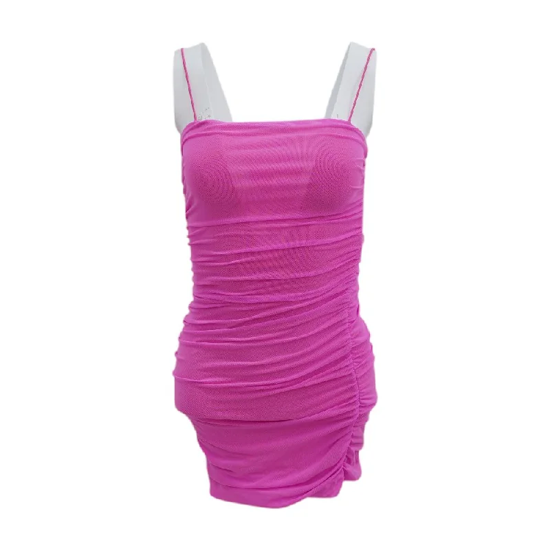 Final Markdown Pink Solid Mini Dress
