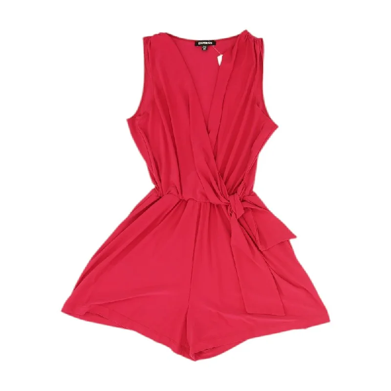 Mega Sale Pink Solid Romper