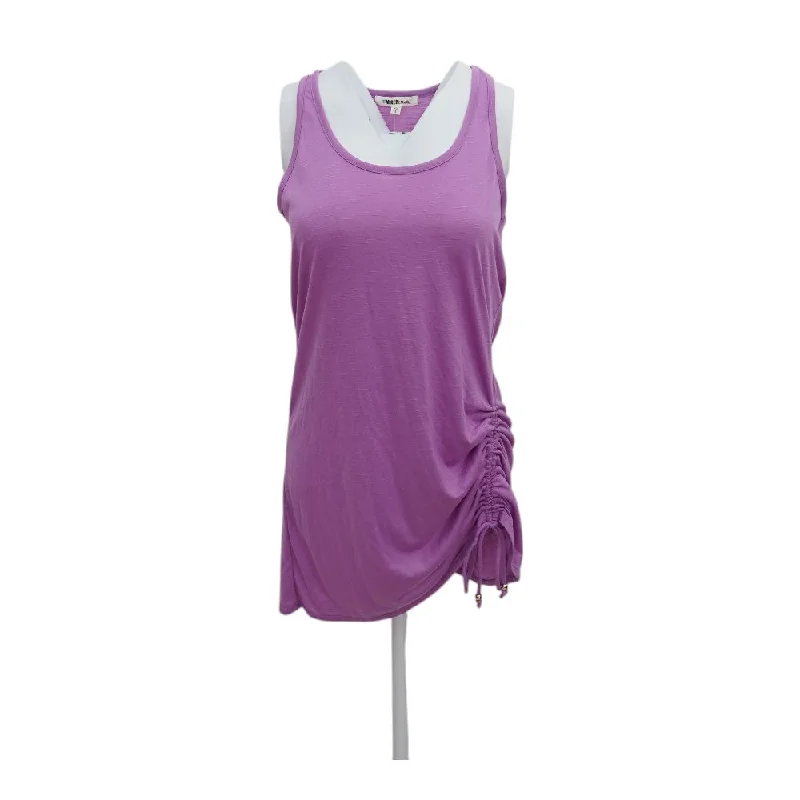 Instant Discount Purple Solid Midi Dress