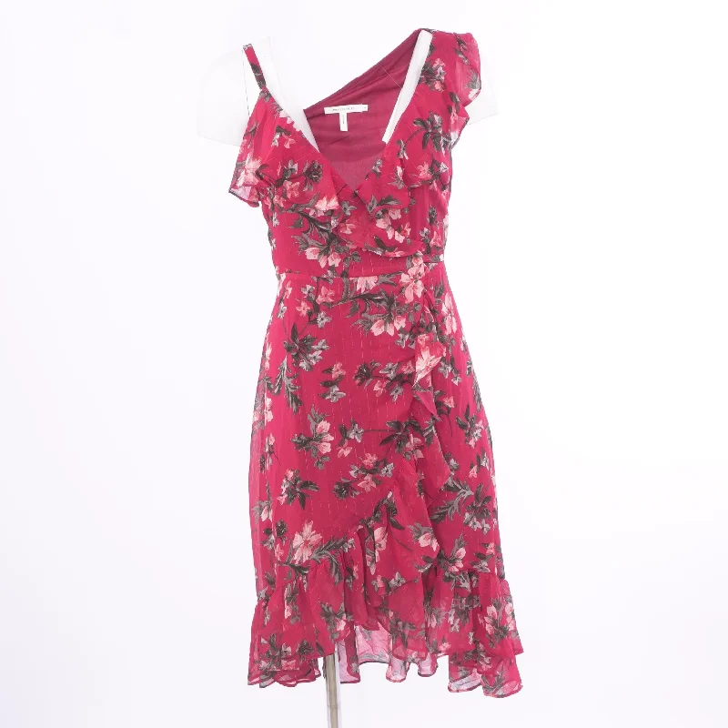 New Deals Red Floral Midi Dress