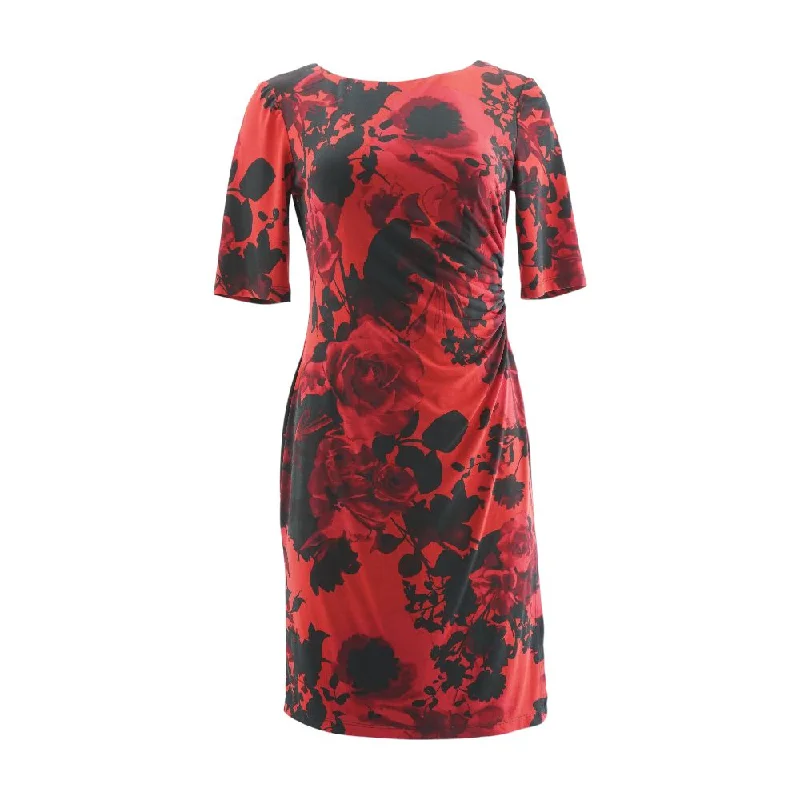 Super Savings Red Misc Midi Dress