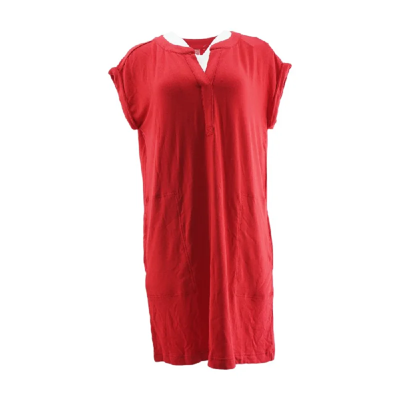 Extra Discounts Red Solid Mini Dress