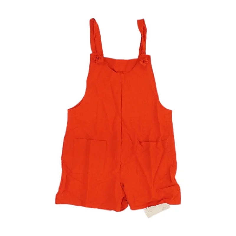 Price Cut Red Solid Romper