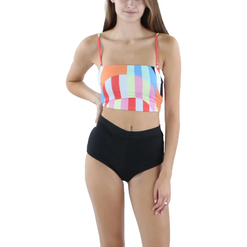 Limited Edition Sanctuary Womens Striped Bandeau Bikini Swim top