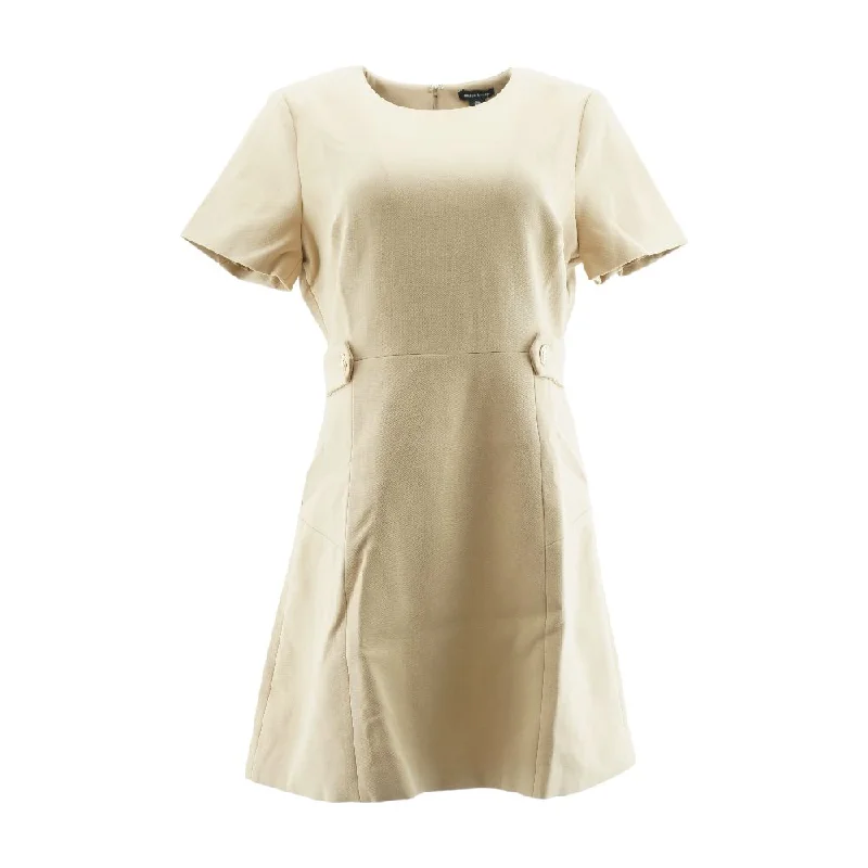 Can't Miss Tan Solid Midi Dress