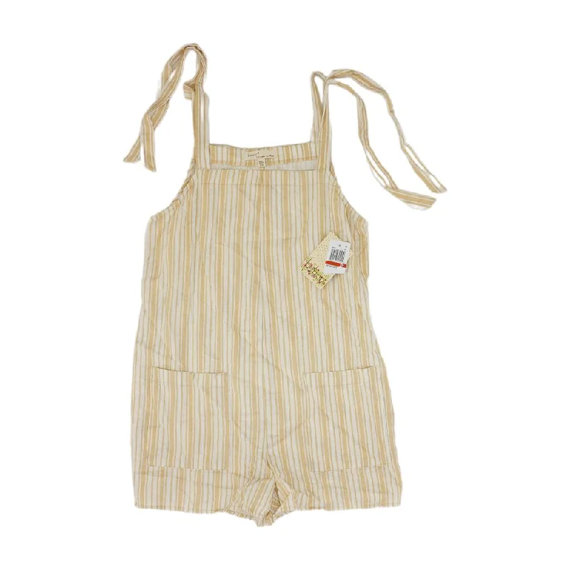 Weekend Flash Sale Tan Striped Romper
