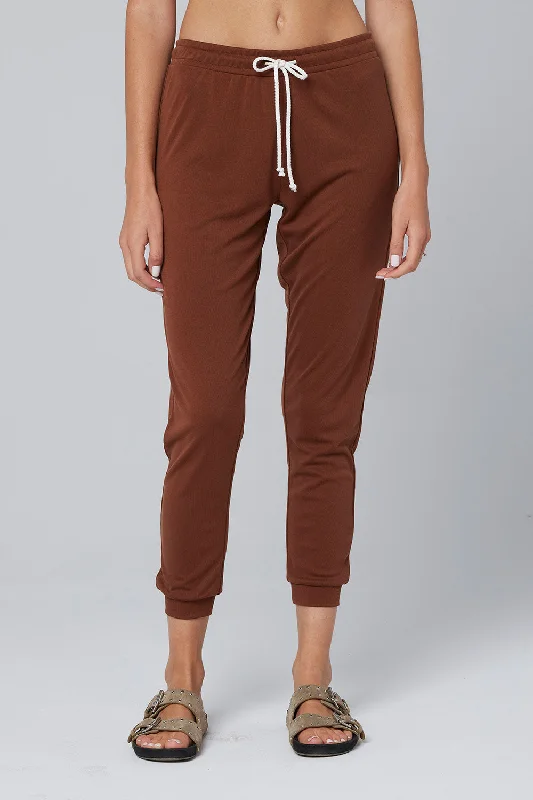 Huge Discounts The Pull On Jogger by Saltwater Luxe - Brick Brown