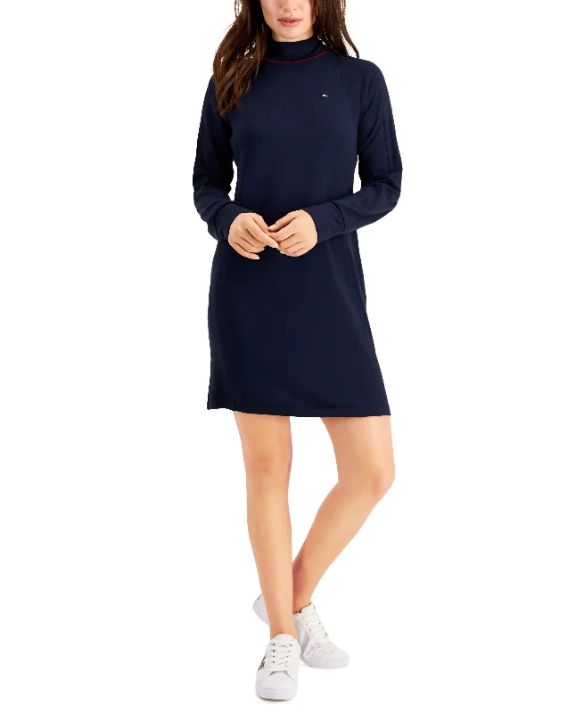 Buy More, Save More Tommy Hilfiger Long Sleeve Mock Neck Dress