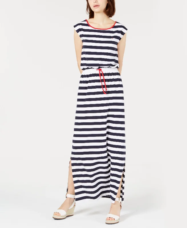Best Bargains Tommy Hilfiger Striped Sleeveless Dress