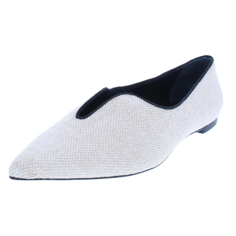 Unmissable Offer Tory Burch Womens Lucia Pointed Textured Pointy-Toe Flats