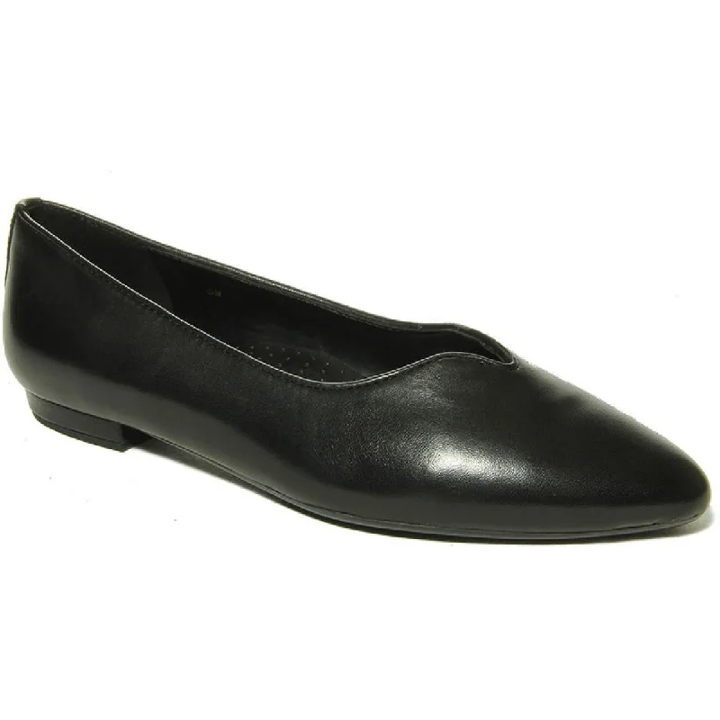 Midnight Sale VANELi Womens Ganet Leather Slip On Pointed Toe Flats