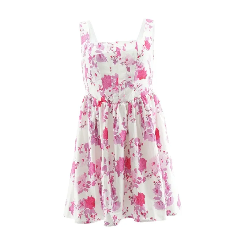 Clearance Event White Floral Midi Dress