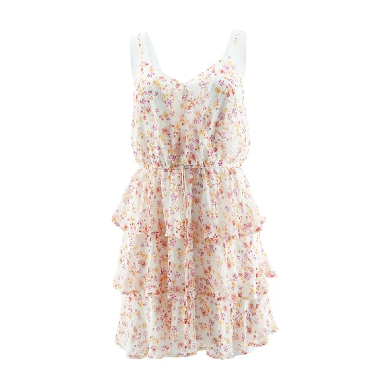 Buy Now White Floral Midi Dress