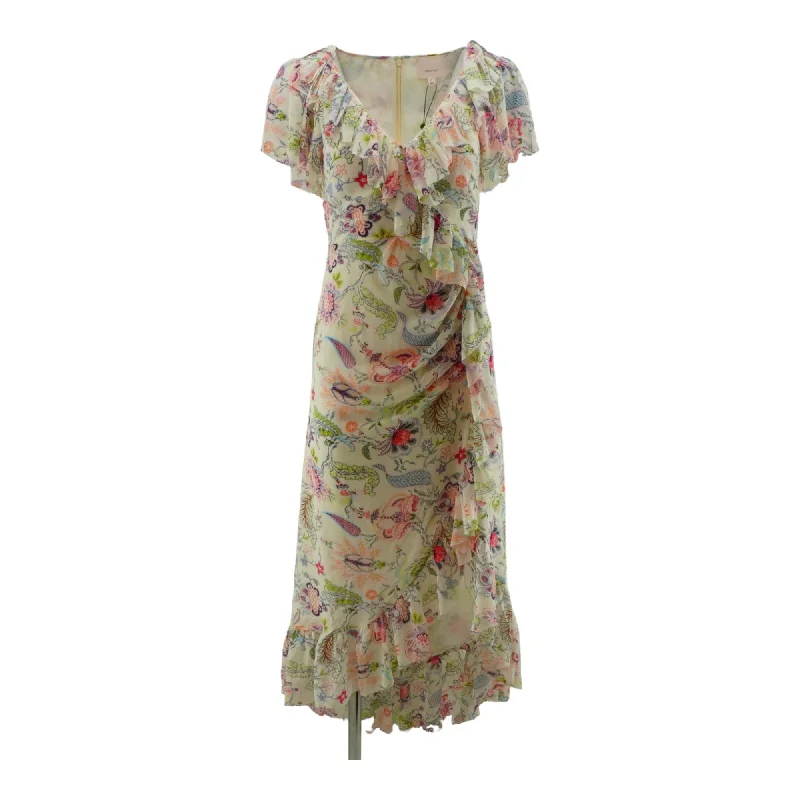 Weekend Special White Floral Midi Dress