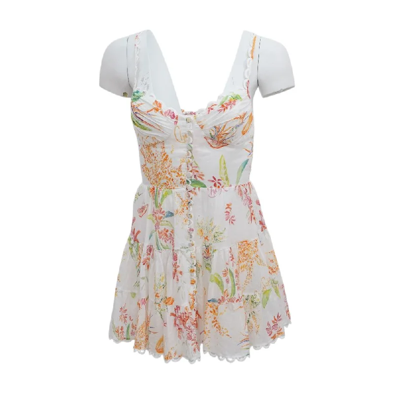 Limited Time White Floral Mini Dress