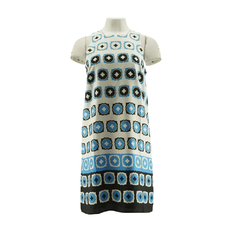 Hot Deal White Graphic Midi Dress