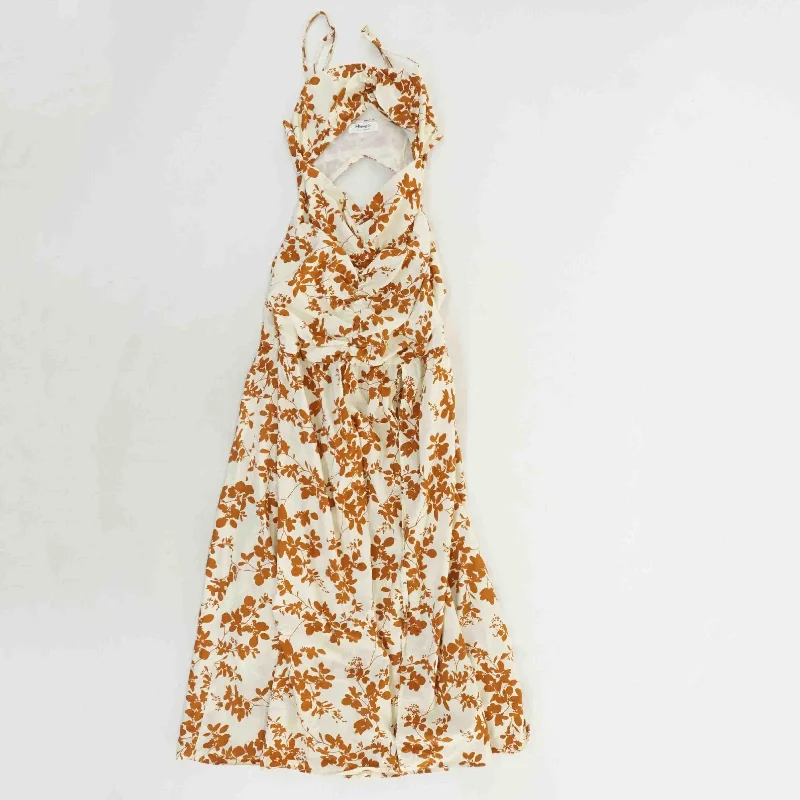 Factory Direct Sale Yellow Floral Maxi Dress