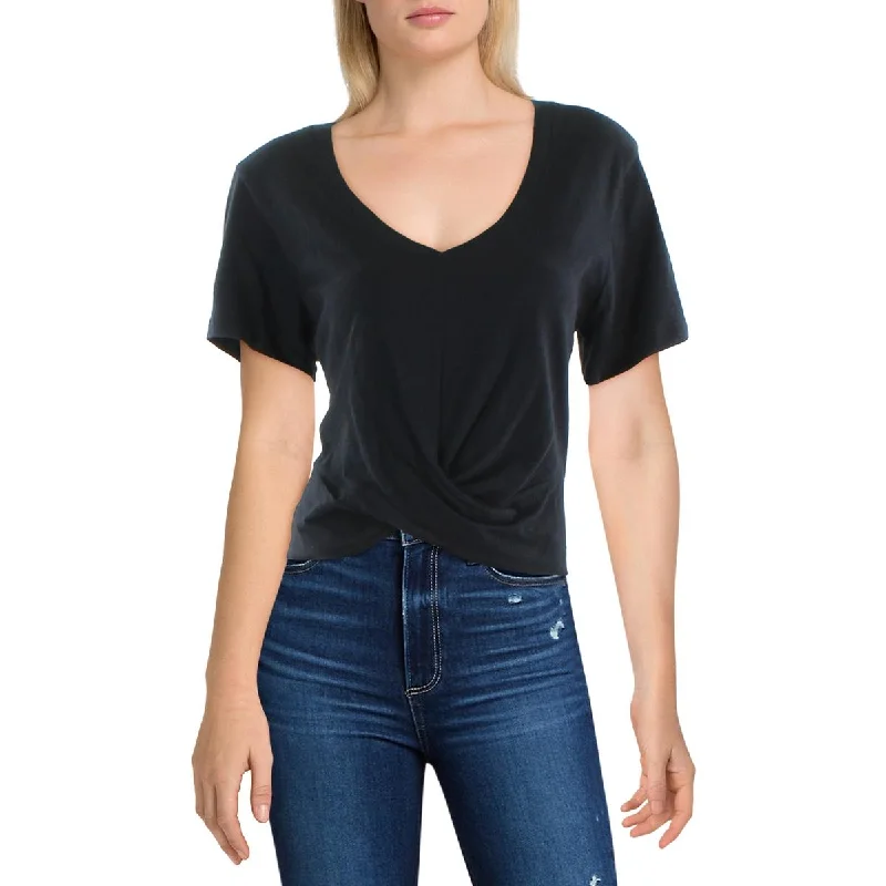 Stock Clearance Z Supply Womens V-Neck Twist Hem Pullover Top